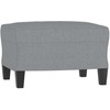 Sofa Sofos komplektas su pagalvėlėmis, 3 dalių, pilkas, audinys
