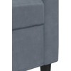 Sofa Sofos komplektas su pagalvėlėmis, 3 dalių, pilkas, aksomas