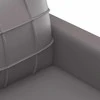 Sofa Sofos komplektas su pagalvėlėmis, 3 dalių, pilkas, dirbtinė oda