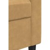 Sofa Sofos komplektas su pagalvėlėmis, 3 dalių, rudas, aksomas