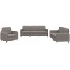 Sofa Sofos komplektas su pagalvėlėmis, 3 dalių, taupe, audinys