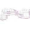 Sofa Sofos komplektas su pagalvėlėmis, 3 dalių, rožinis, aksomas