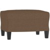 Sofa Sofos komplektas su pagalvėlėmis, 3 dalių, rudas, audinys