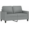 Sofa Sofos komplektas su pagalvėlėmis, 3 dalių, pilkas, audinys