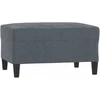 Sofa Sofos komplektas su pagalvėlėmis, 4 dalių, pilkas, aksomas