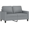 Sofa Sofos komplektas su pagalvėlėmis, 4 dalių, pilkas, audinys