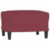 Sofa Sofos komplektas su pagalvėlėmis, 4 dalių, vyno, audinys