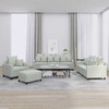 Sofa Sofos komplektas su pagalvėlėmis, 4 dalių, pilkas, aksomas