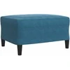Sofa Sofos komplektas su pagalvėlėmis, 4 dalių, mėlynas, aksomas
