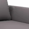 Sofa Sofos komplektas su pagalvėlėmis, 4 dalių, pilkas, dirbtinė oda