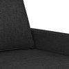 Sofa Sofos komplektas su pagalvėlėmis, 4 dalių, juodas, audinys
