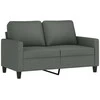 Sofa Sofos komplektas su pagalvėlėmis, 4 dalių, pilkas, audinys