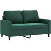 Sofa Sofos komplektas su pagalvėlėmis, 4 dalių, žalias, aksomas