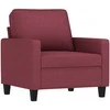 Sofa Sofos komplektas su pagalvėlėmis, 4 dalių, vyno, audinys