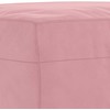 Sofa Sofos komplektas su pagalvėlėmis, 4 dalių, rožinis, aksomas