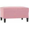 Sofa Sofos komplektas su pagalvėlėmis, 4 dalių, rožinis, aksomas