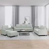 Sofa Sofos komplektas su pagalvėlėmis, 4 dalių, pilkas, aksomas