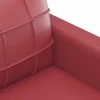 Sofa Sofos komplektas su pagalvėlėmis, 4 dalių, vyno, dirbtinė oda