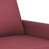 Sofa Sofos komplektas su pagalvėlėmis, 4 dalių, vyno, audinys
