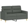 Sofa Sofos komplektas su pagalvėlėmis, 4 dalių, pilkas, audinys