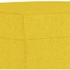 Sofa Sofos komplektas su pagalvėlėmis, 4 dalių, geltonas, audinys