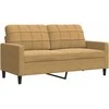Sofa Sofos komplektas su pagalvėlėmis, 4 dalių, rudas, aksomas