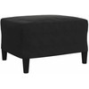 Sofa Sofos komplektas su pagalvėlėmis, 4 dalių, juodas, aksomas