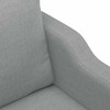 Sofa Sofos komplektas su pagalvėlėmis, 4 dalių, pilkas, audinys