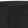 Sofa Sofos komplektas su pagalvėlėmis, 4 dalių, juodas, dirbtinė oda