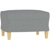Sofa Sofos komplektas su pagalvėlėmis, 4 dalių, pilkas, audinys