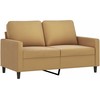 Sofa Sofos komplektas su pagalvėlėmis, 4 dalių, rudas, aksomas