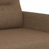 Sofa Sofos komplektas su pagalvėlėmis, 4 dalių, rudas, audinys