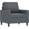 Sofa Sofos komplektas su pagalvėlėmis, 4 dalių, pilkas, aksomas