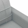 Sofa Sofos komplektas su pagalvėlėmis, 4 dalių, pilkas, audinys