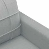 Sofa Sofos komplektas su pagalvėlėmis, 4 dalių, pilkas, audinys