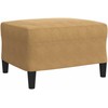 Sofa Sofos komplektas su pagalvėlėmis, 4 dalių, rudas, aksomas