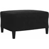 Sofa Sofos komplektas su pagalvėlėmis, 4 dalių, juodas, aksomas