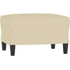 Sofa Sofos komplektas su pagalvėlėmis, 4 dalių, kreminis, audinys