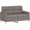 Sofa Sofos komplektas su pagalvėlėmis, 4 dalių, taupe, audinys