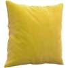 Sofa Sofos komplektas su pagalvėmis, 2 dalių, geltonas, aksomas
