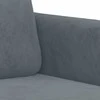 Sofa Sofos komplektas su pagalvėmis, 2 dalių, pilkas, aksomas