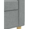 Sofa Sofos komplektas su pagalvėmis, 2 dalių, pilkas, audinys