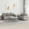 Sofa Sofos komplektas su pagalvėmis, 2 dalių, taupe, audinys