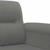 Sofa Sofos komplektas su pagalvėmis, 2 dalių, pilkas, audinys