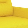 Sofa Sofos komplektas su pagalvėmis, 2 dalių, geltonas, audinys