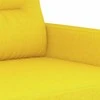 Sofa Sofos komplektas su pagalvėmis, 2 dalių, geltonas, audinys