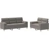 Sofa Sofos komplektas su pagalvėmis, 2 dalių, taupe, audinys