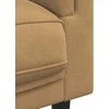 Sofa Sofos komplektas su pagalvėmis, 2 dalių, rudas, aksomas