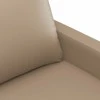 Sofa Sofos komplektas su pagalvėmis, 2 dalių, kapučino, dirbtinė oda
