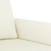 Sofa Sofos komplektas su pagalvėmis, 2 dalių, kreminis, aksomas
